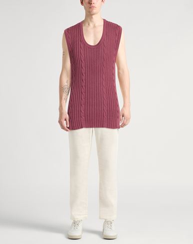 Man Sweater Garnet Size 42 Cotton, Viscose