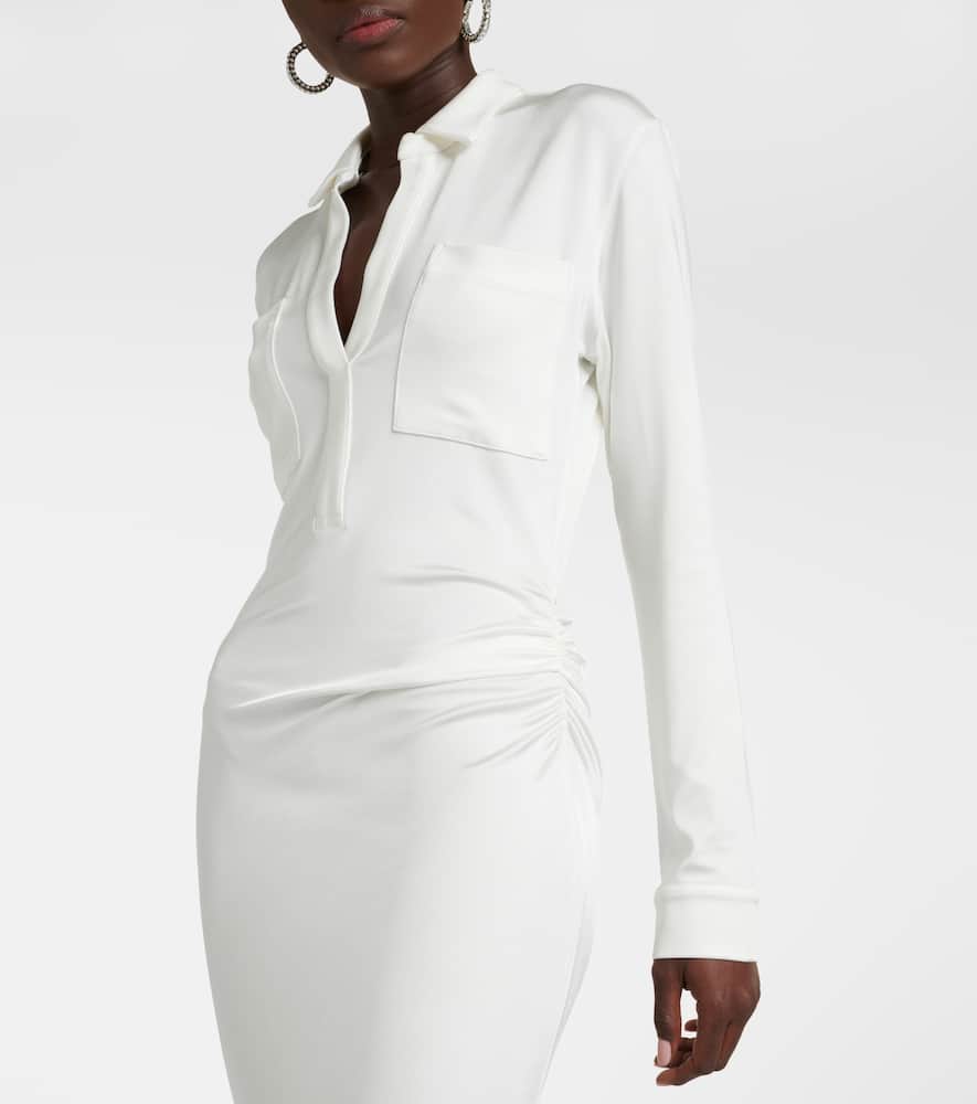 Iana gathered jersey maxi dress