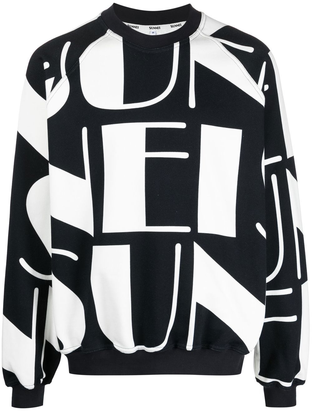 Logo-print long-sleeve sweatshirt - Blue