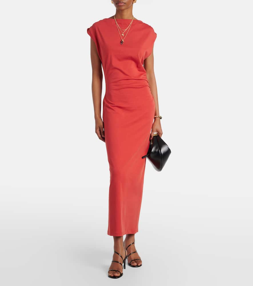 Cotton jersey maxi dress
