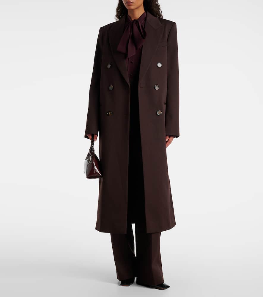 Wool twill coat