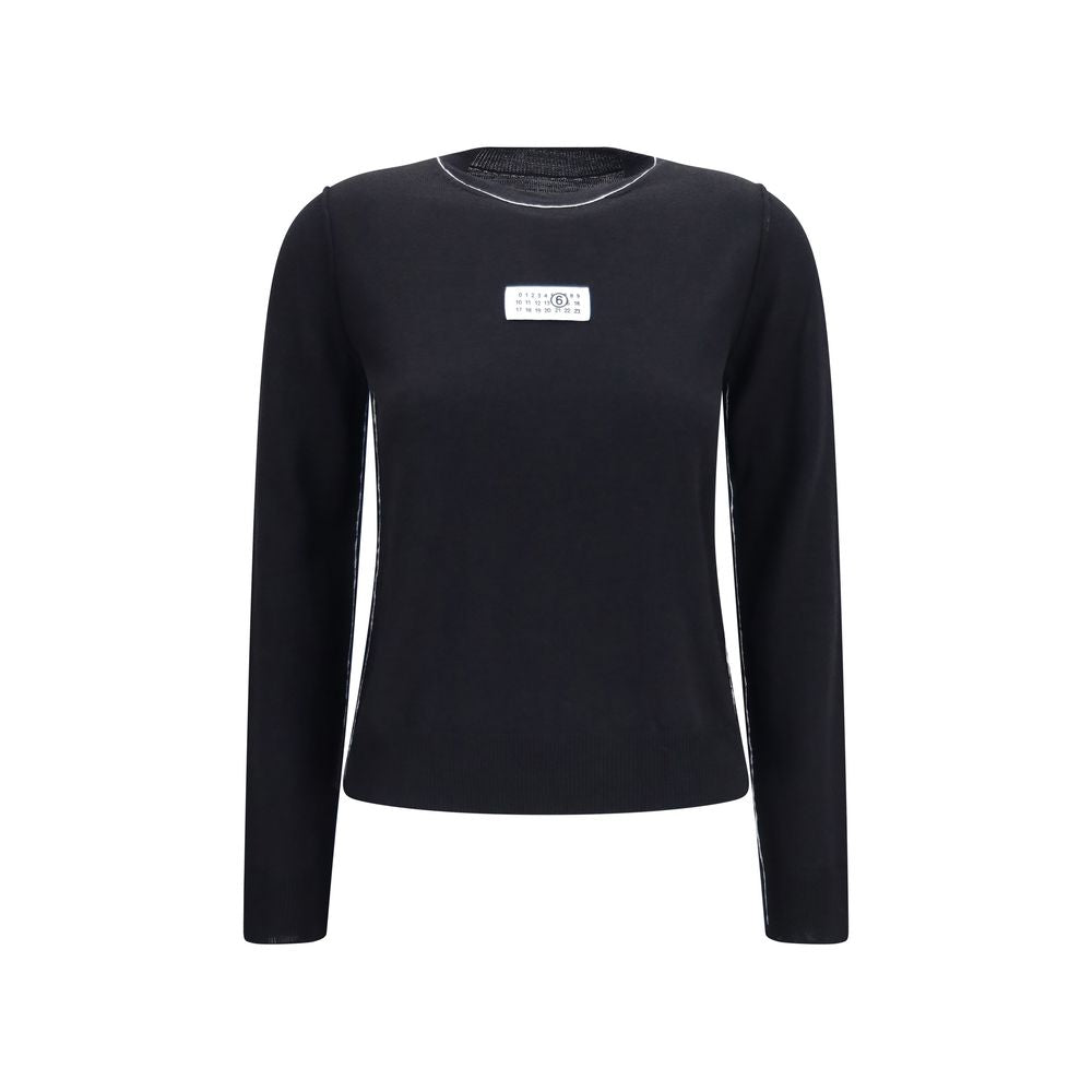 Merino Wool-Blend Sweater — Black