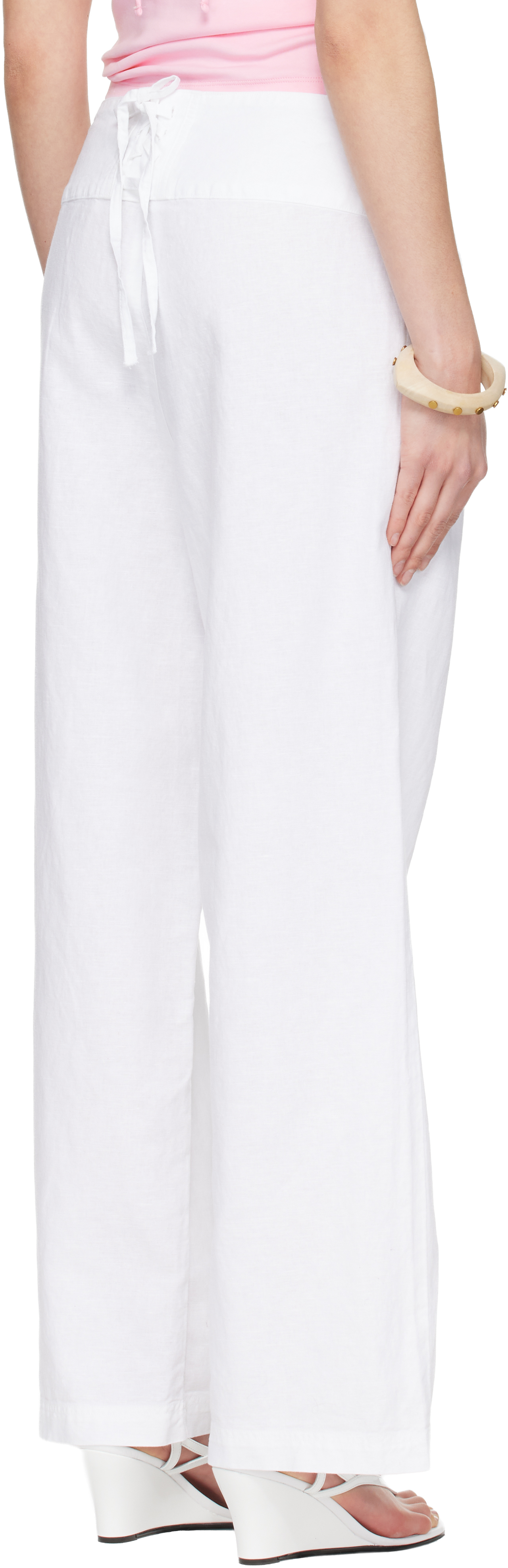 White Anna Trousers