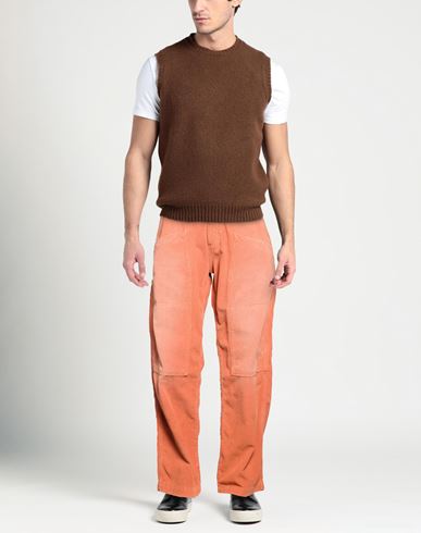 Man Pants Orange Size 28 Cotton