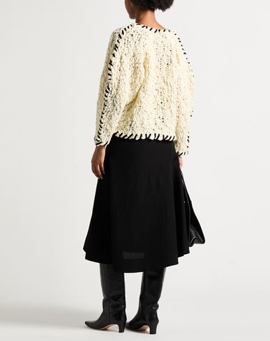 Woman Sweater Cream Size M Wool, Polyester, Merino Wool