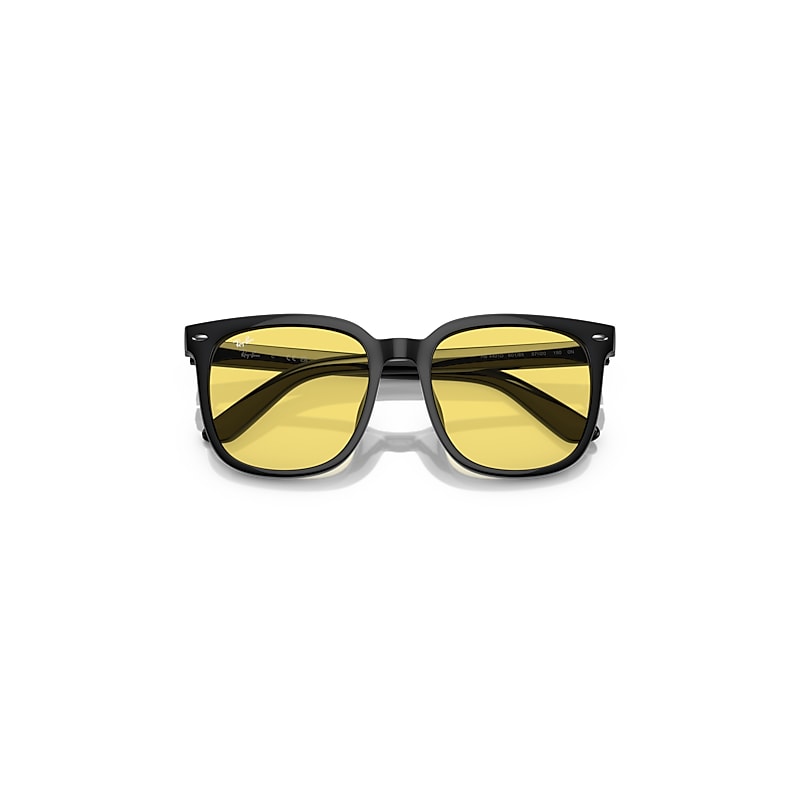 Ray-Ban Rb4401d Sunglasses Black Frame Yellow Lense