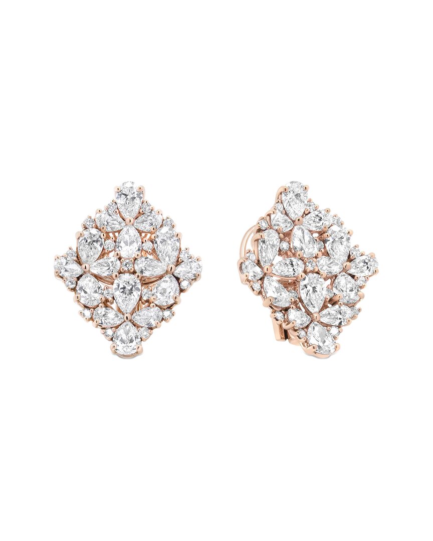 18K Rose Gold 8.36 ct. tw. Diamond Clip-Ons Earrings