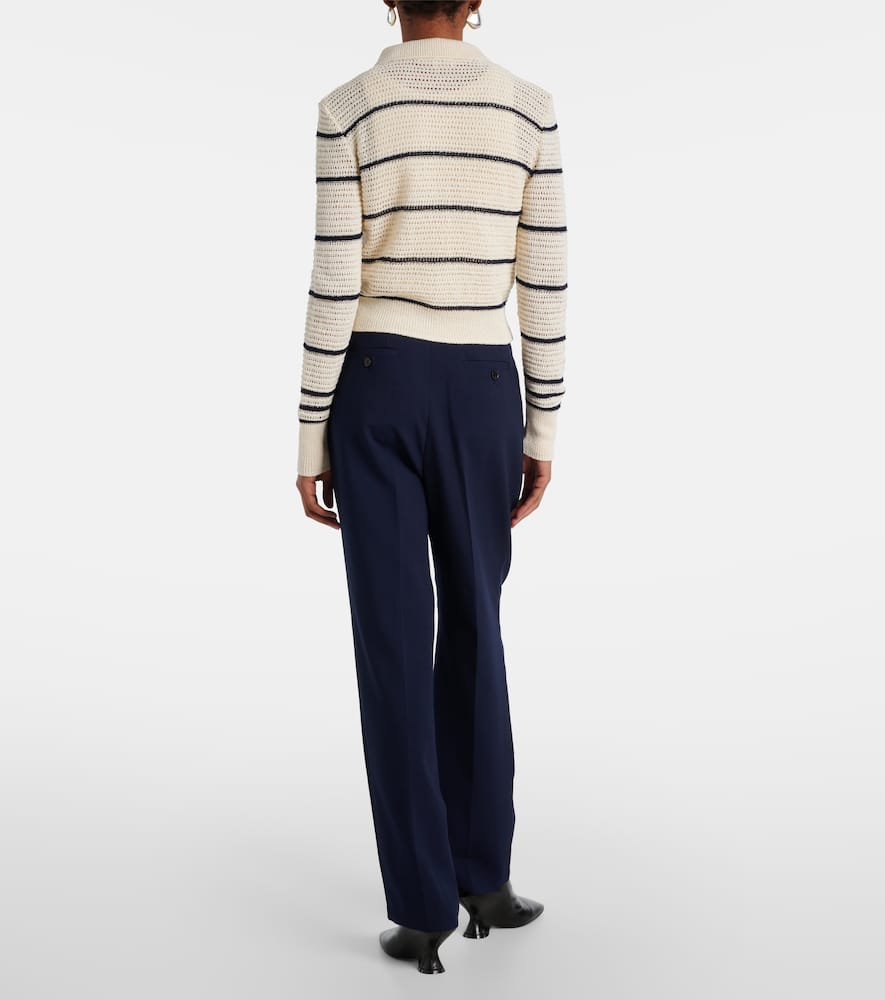 Frame The Shrunken cotton-blend cardigan