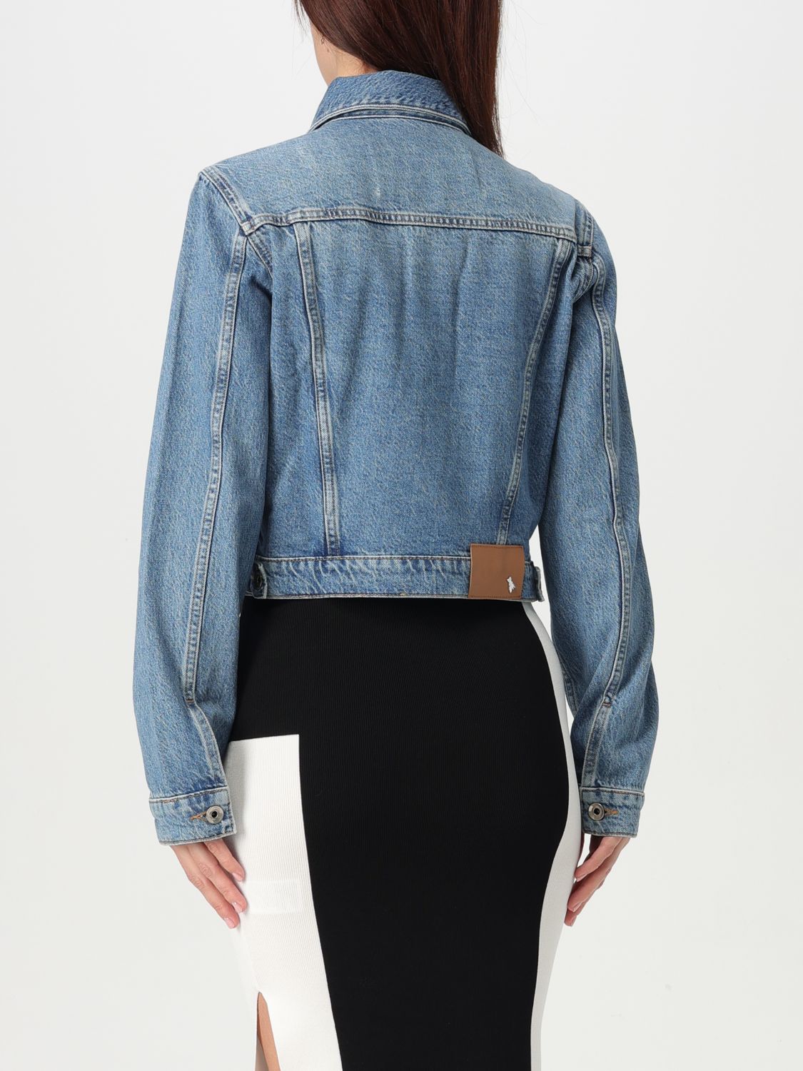 Cropped denim jacket - Blue