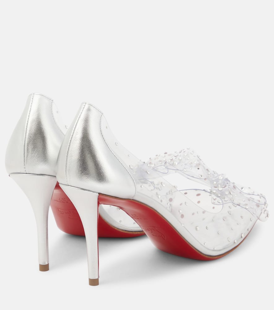 Christian Louboutin Jelly Strass 80 embellished PVC pumps