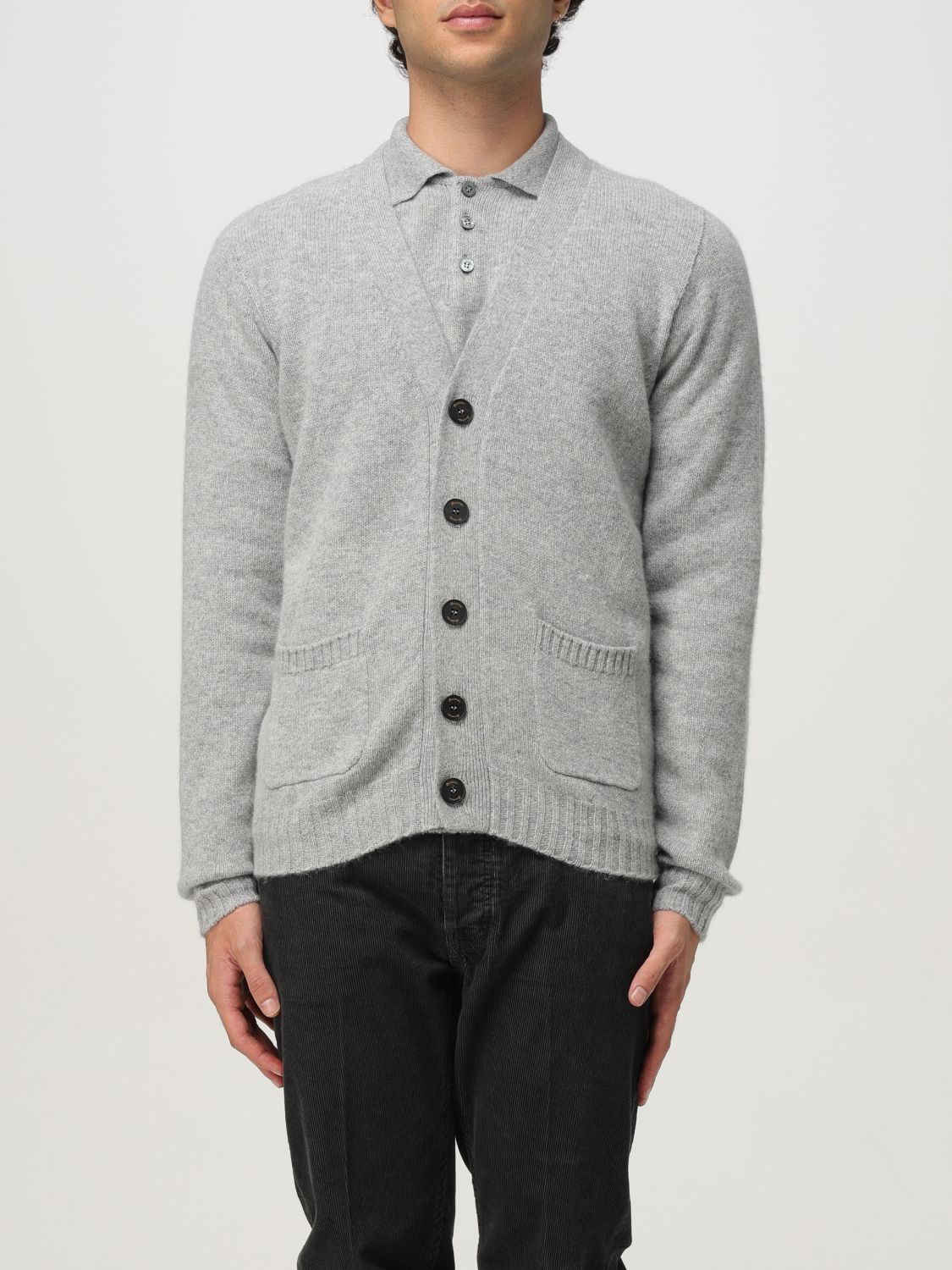 Cardigan Men color Charcoal