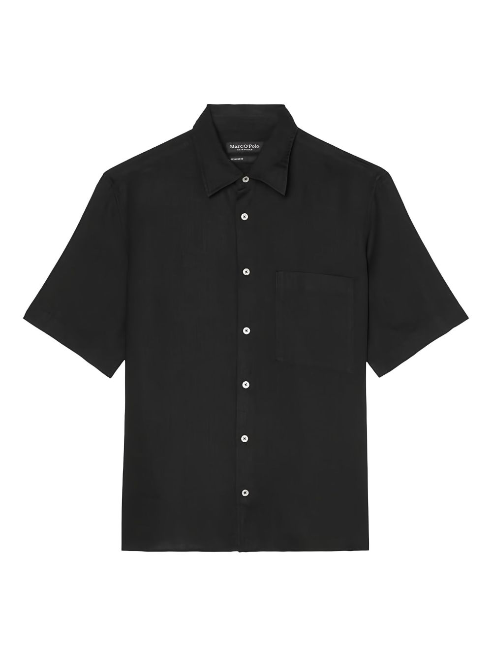 Short-sleeves button-up shirt - Black