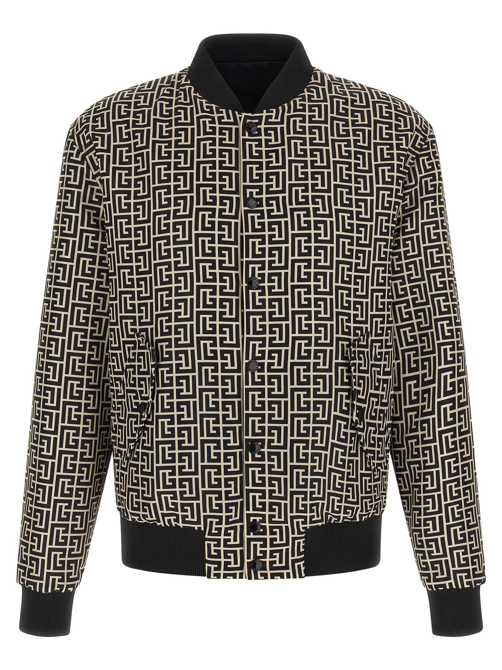 Monogram Reversible Bomber Jacket — Black