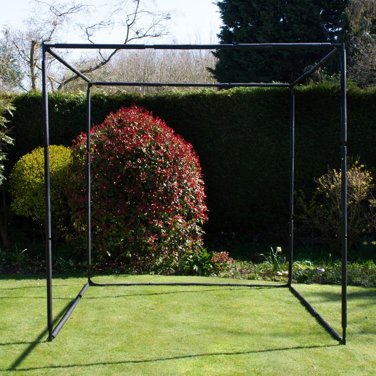 Golf Practice Cage 10ft 3m Driving Range High Impact 25mm Mesh Hitting Professional Swing Training Equipment Outdoor Freestanding Steel Frame Bullseye