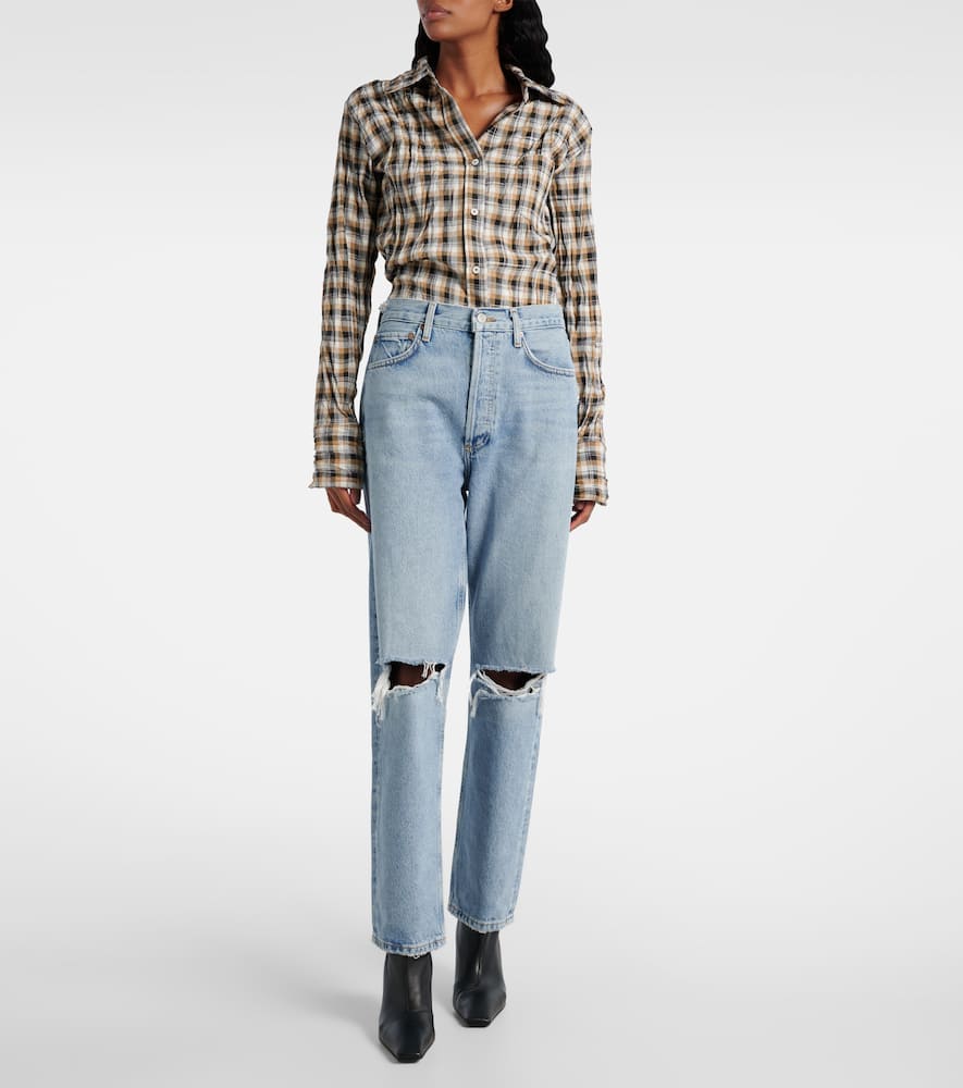 ‘90s mid-rise straight jeans