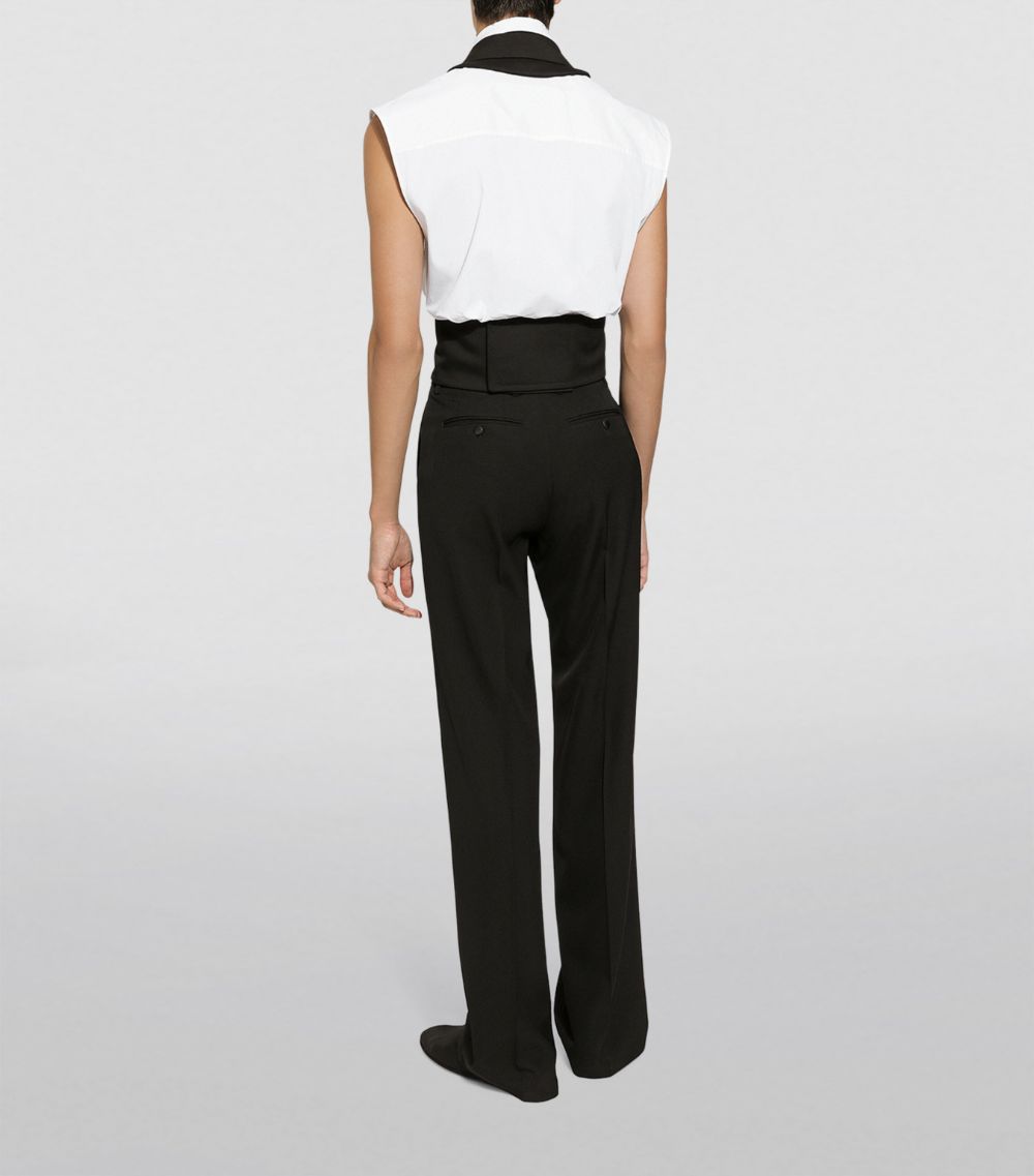 Cotton Capped-Sleeve Shirt