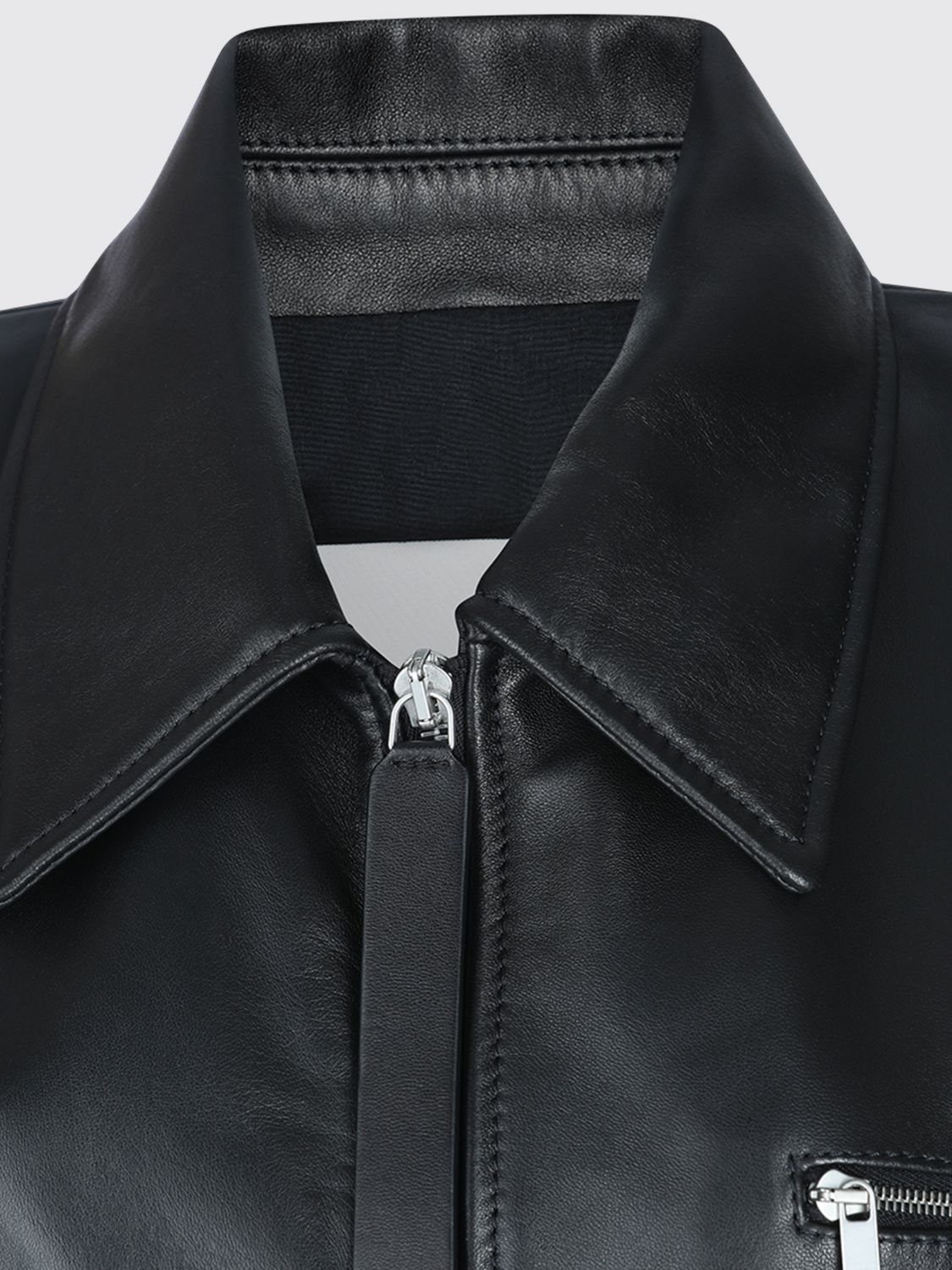 Leather Bomber Jacket