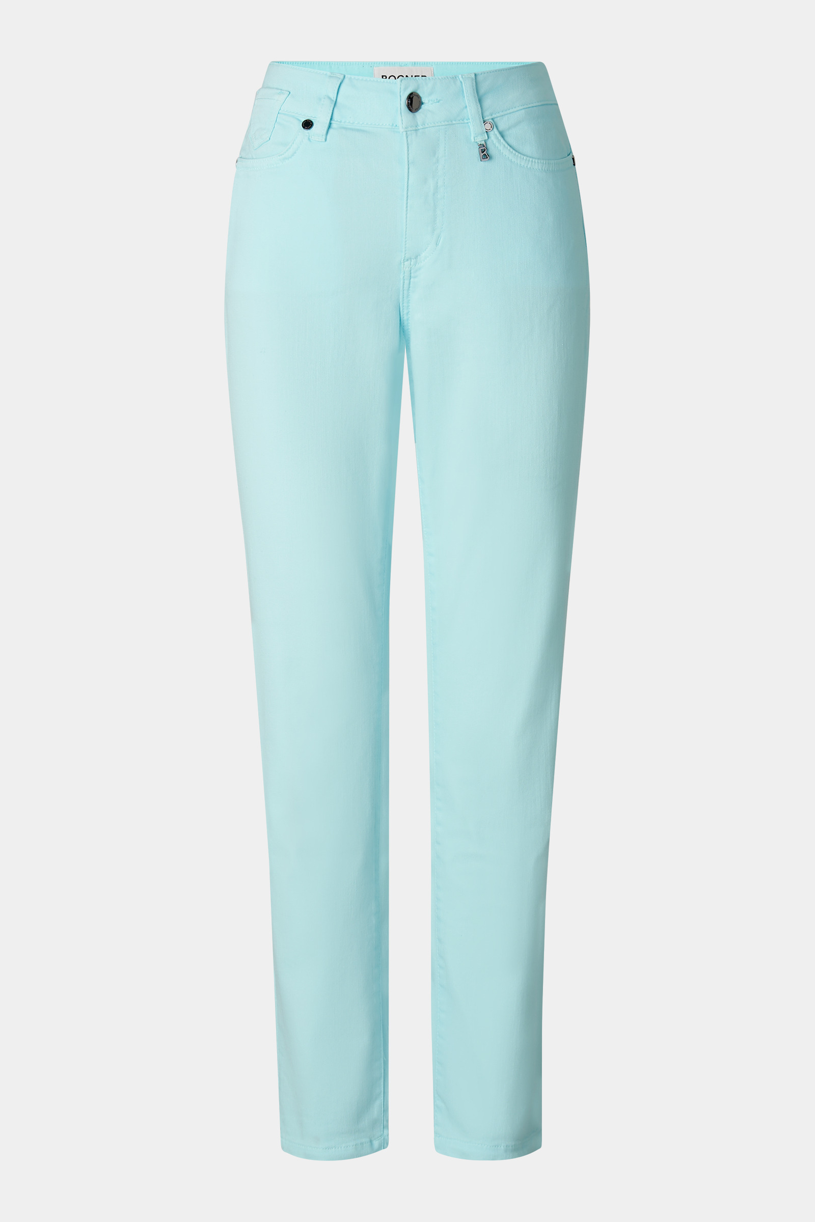 BOGNER 7/8 slim fit jeans Julie for women - Cyan-blue