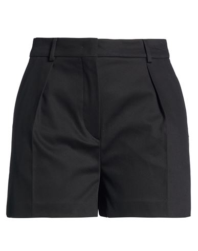 Woman Shorts & Bermuda Shorts Black Size 6 Cotton, Elastane