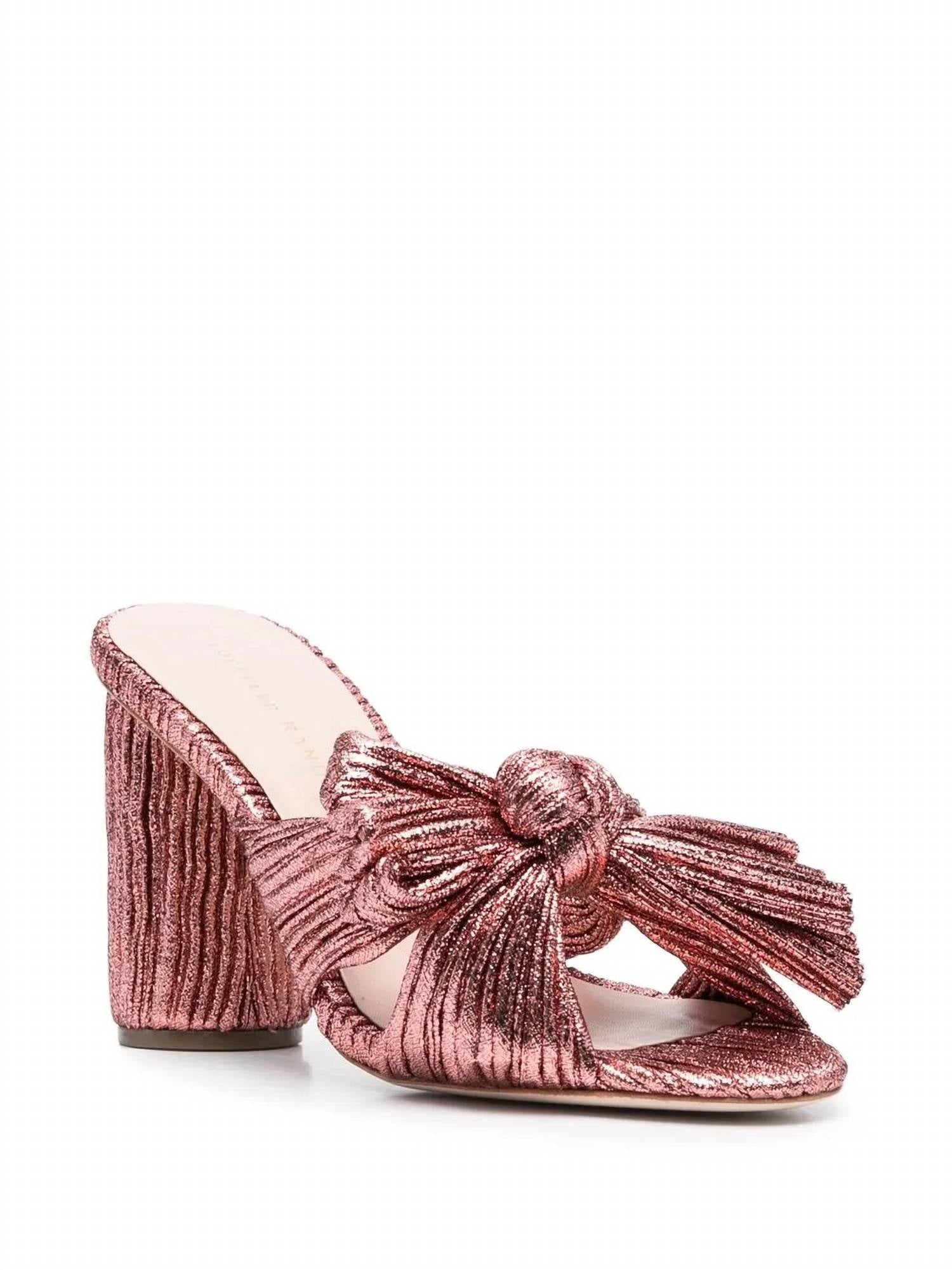 Women's Penny Knot Heel Sandal In Pink