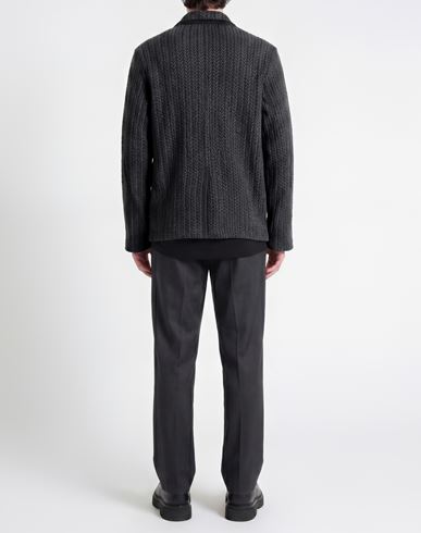 Man Blazer Charcoal Size XL Wool, Polyacrylic