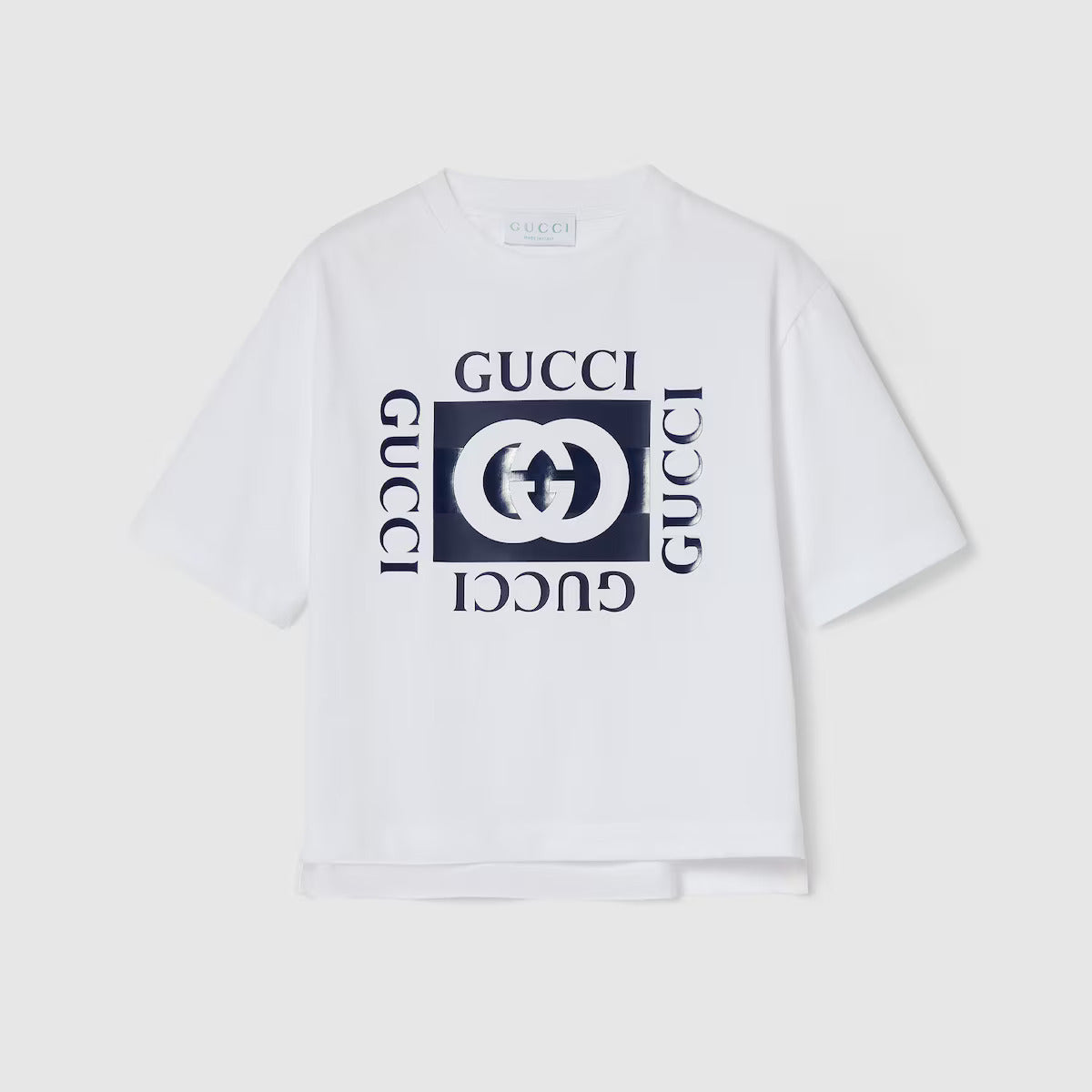 Mini Logo Printed Crew Neck T-Shirt