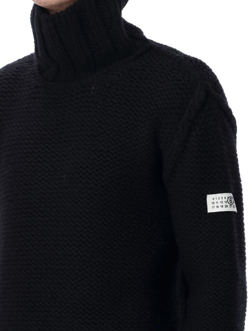 Black High Neck Sweater