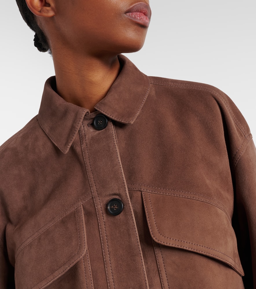 Monili cropped suede jacket
