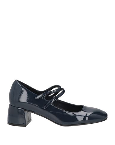 Woman Pumps Navy Size 7 Leather