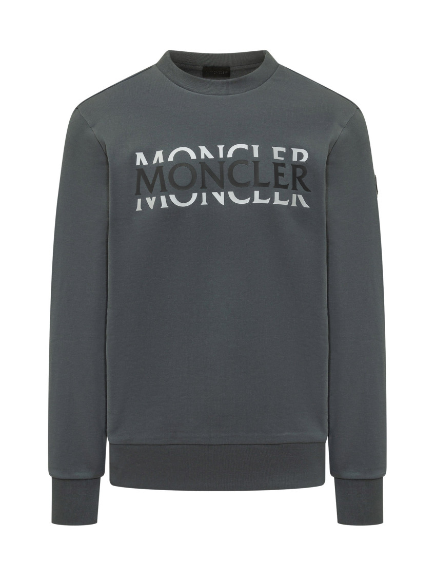 Moncler - crew neck sweatshirt long sleeves ribbed cuffs he