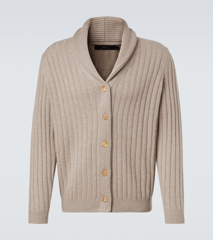 Mr Denver ribbed-knit cashmere cardigan