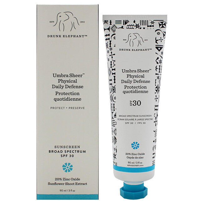 Drunk elephant Facial sun cream SPF 30 Umbra Sheer Physical Daily Defense