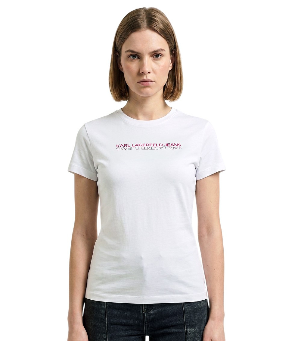 White Logo Crew Neck T-Shirt