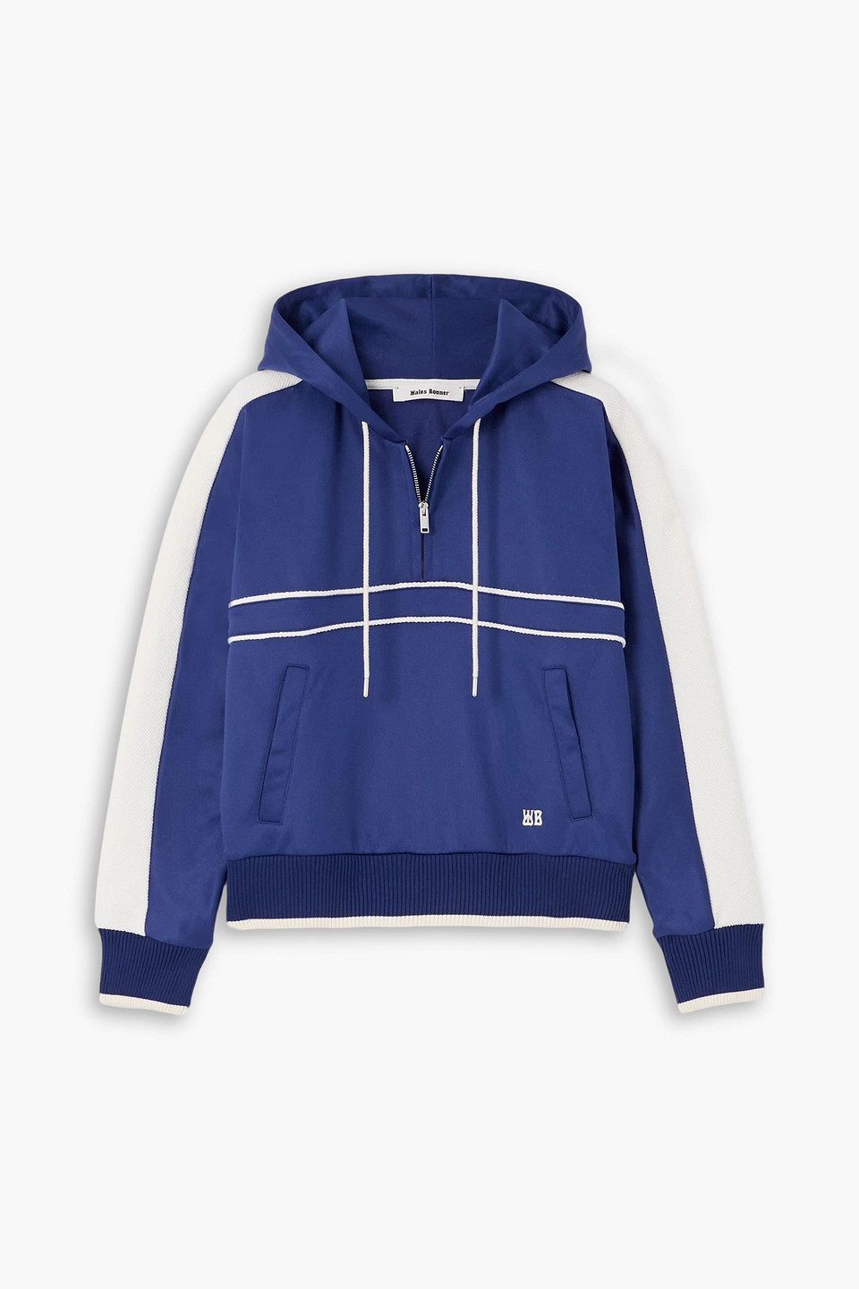 Mantra cotton-jersey hoodie - Blue - XL