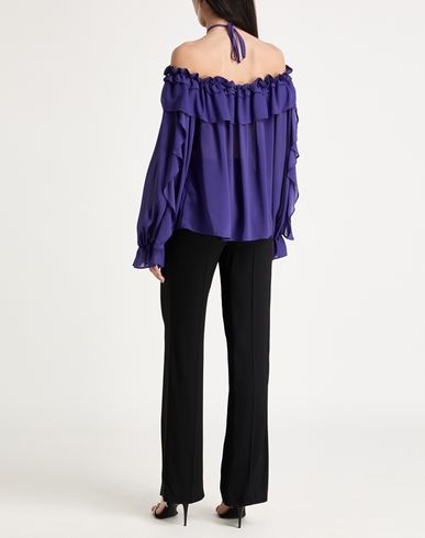 Woman Top Purple Size 8 Viscose, Nylon, Polyester