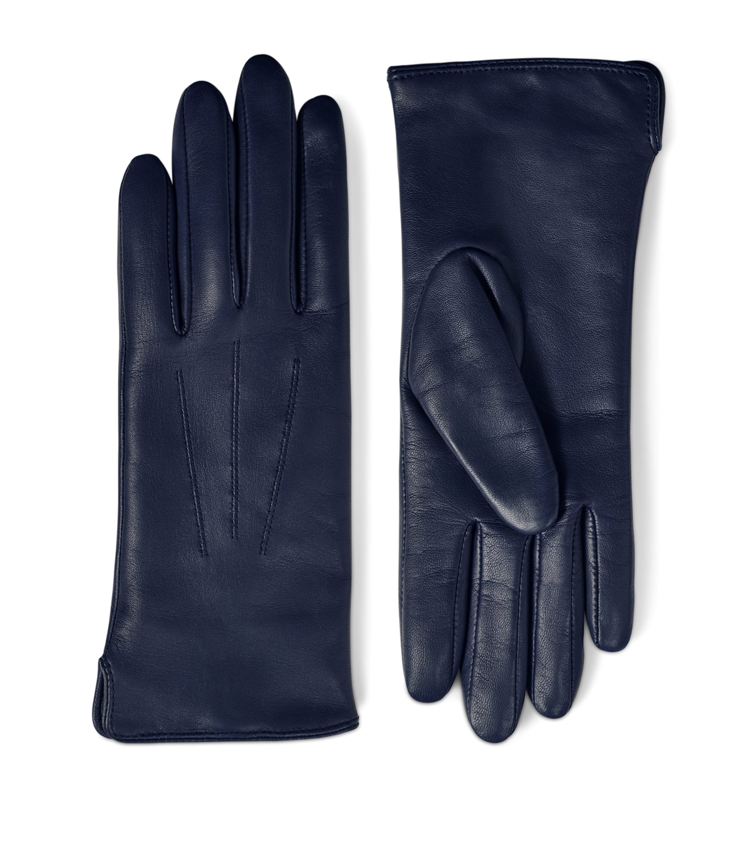 Wool-Cashmere Lined Leather Gloves