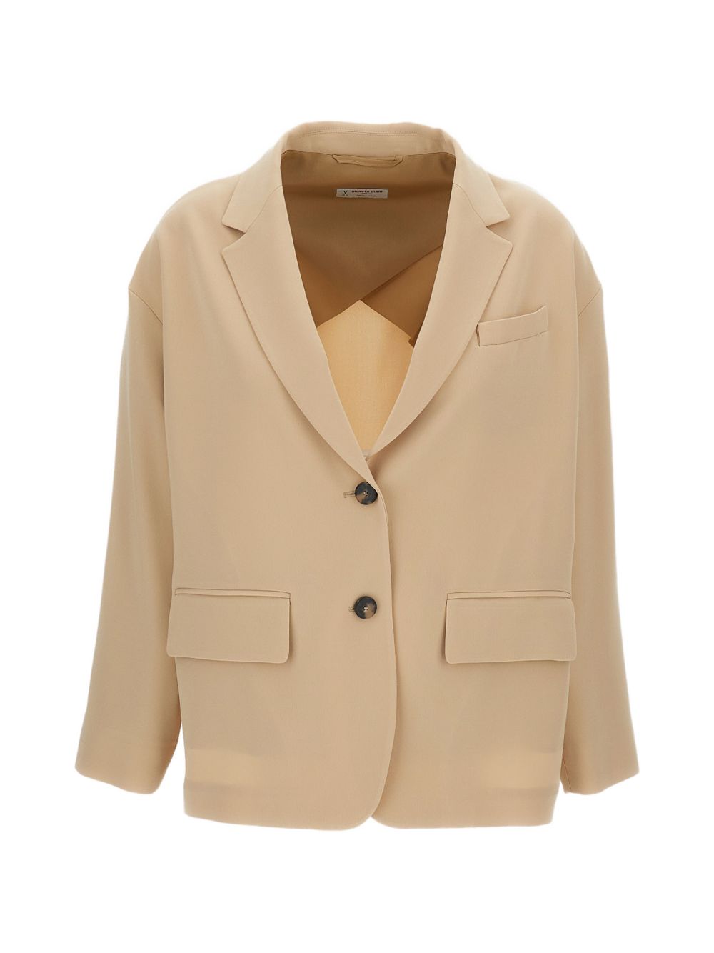 Cady single-breasted jacket