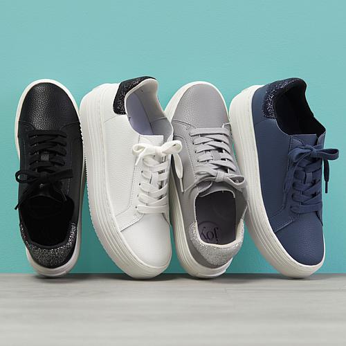 Joy Performance Comfort Leather Sneakers with Podiatric Insole