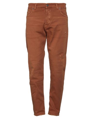 Patriòt Man Jeans Tan Size 32 Cotton, Elastane