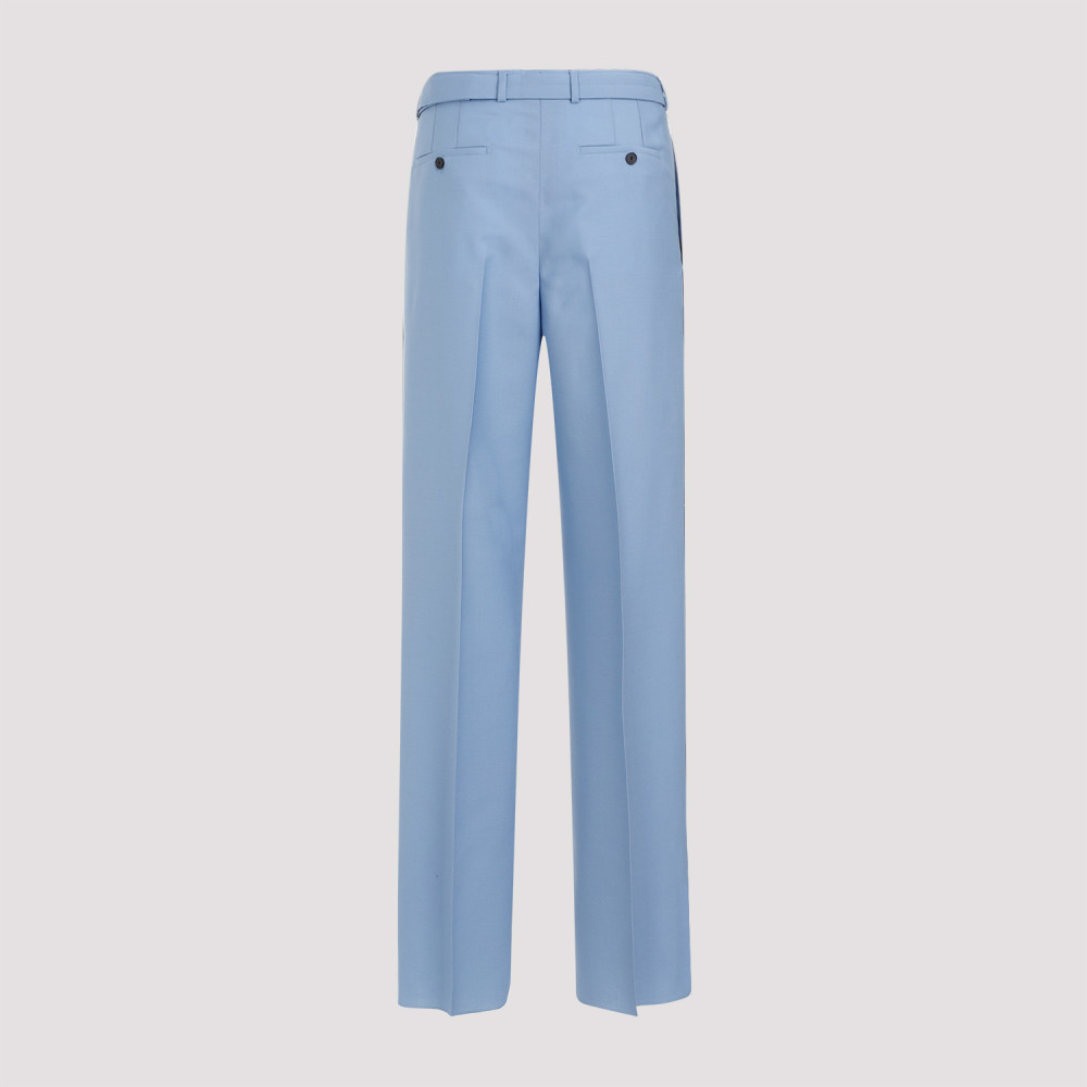 Light Blue Wide Leg Trouser