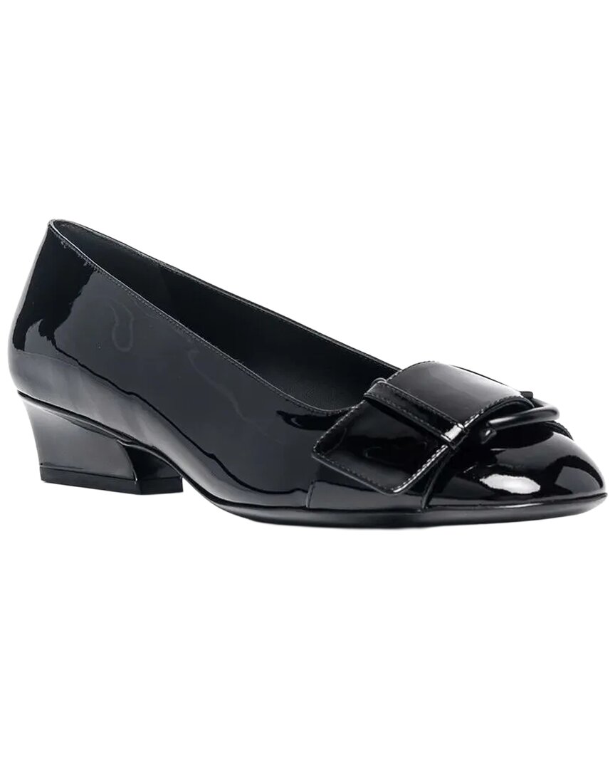 Buckle Detail Leather Pump