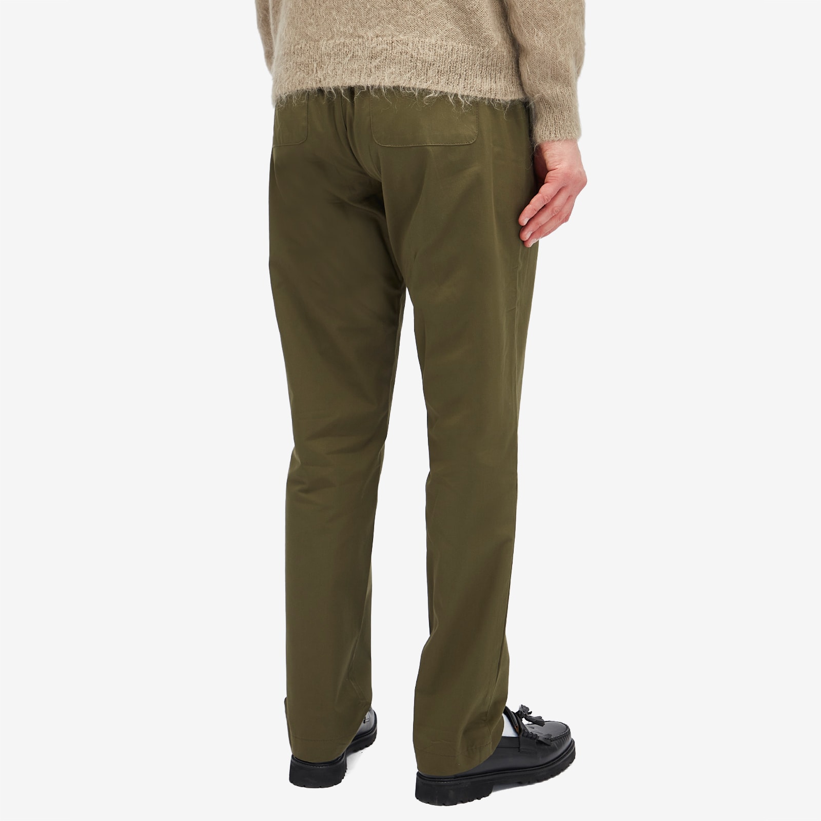 Men's Drawstring Trousers in Green