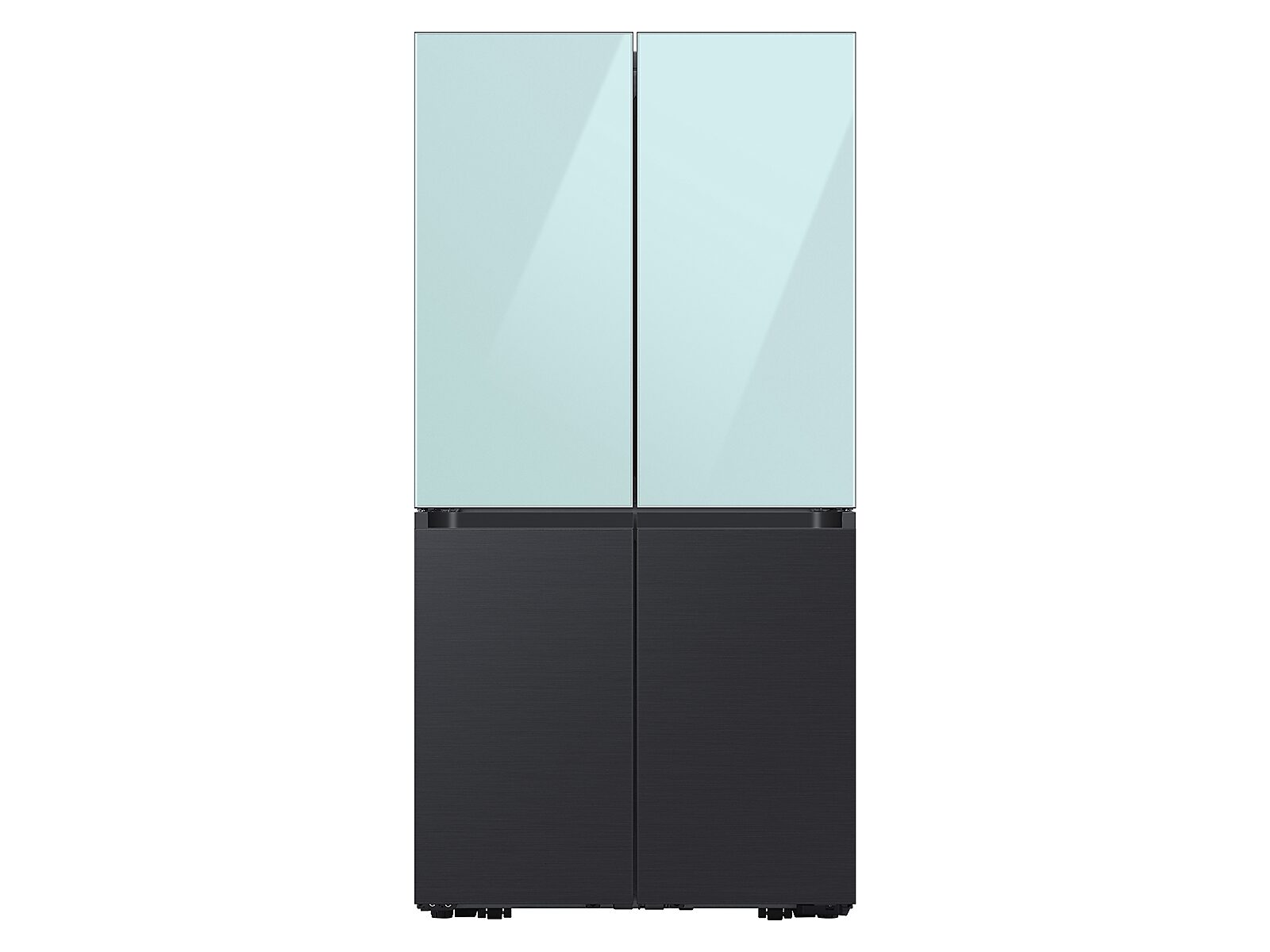 Bespoke 4-Door Flex™ Refrigerator Panel in Morning in Blue Glass - Top Panel(RA-F18DUUCM/AA)