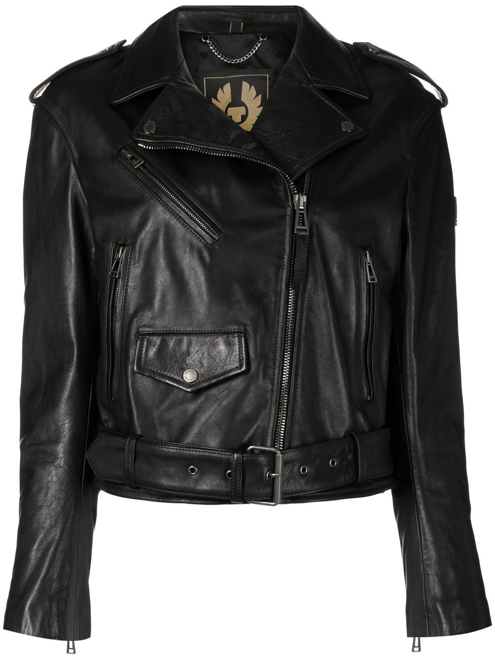 Renegade leather biker jacket - Black