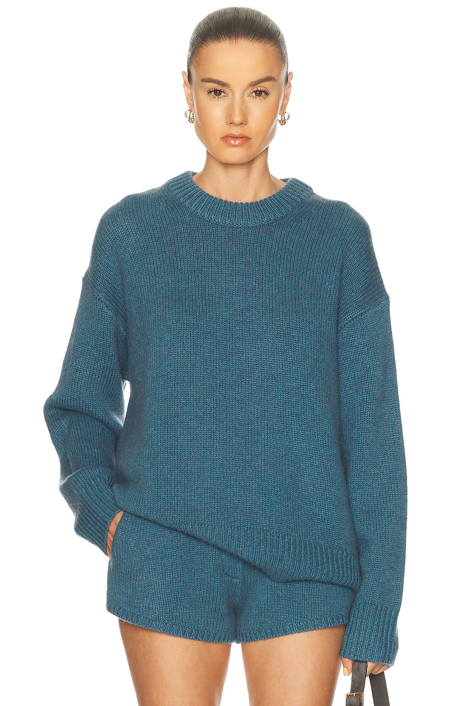 Lisa Yang Renske Sweater in Fjord - Slate. 0 also