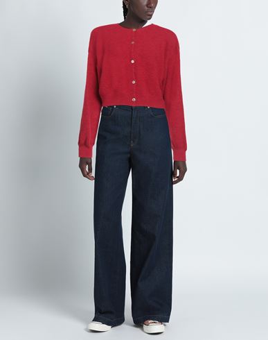 Woman Cardigan Red Size ONESIZE Polyamide, Acrylic, Wool, Elastane