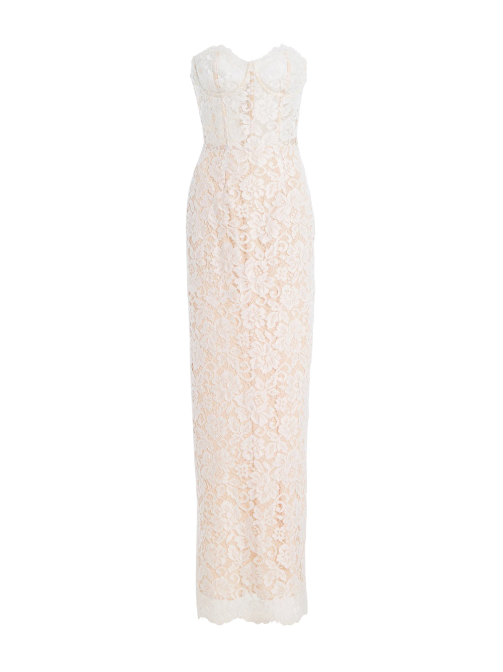 Peony Lace Dress — White