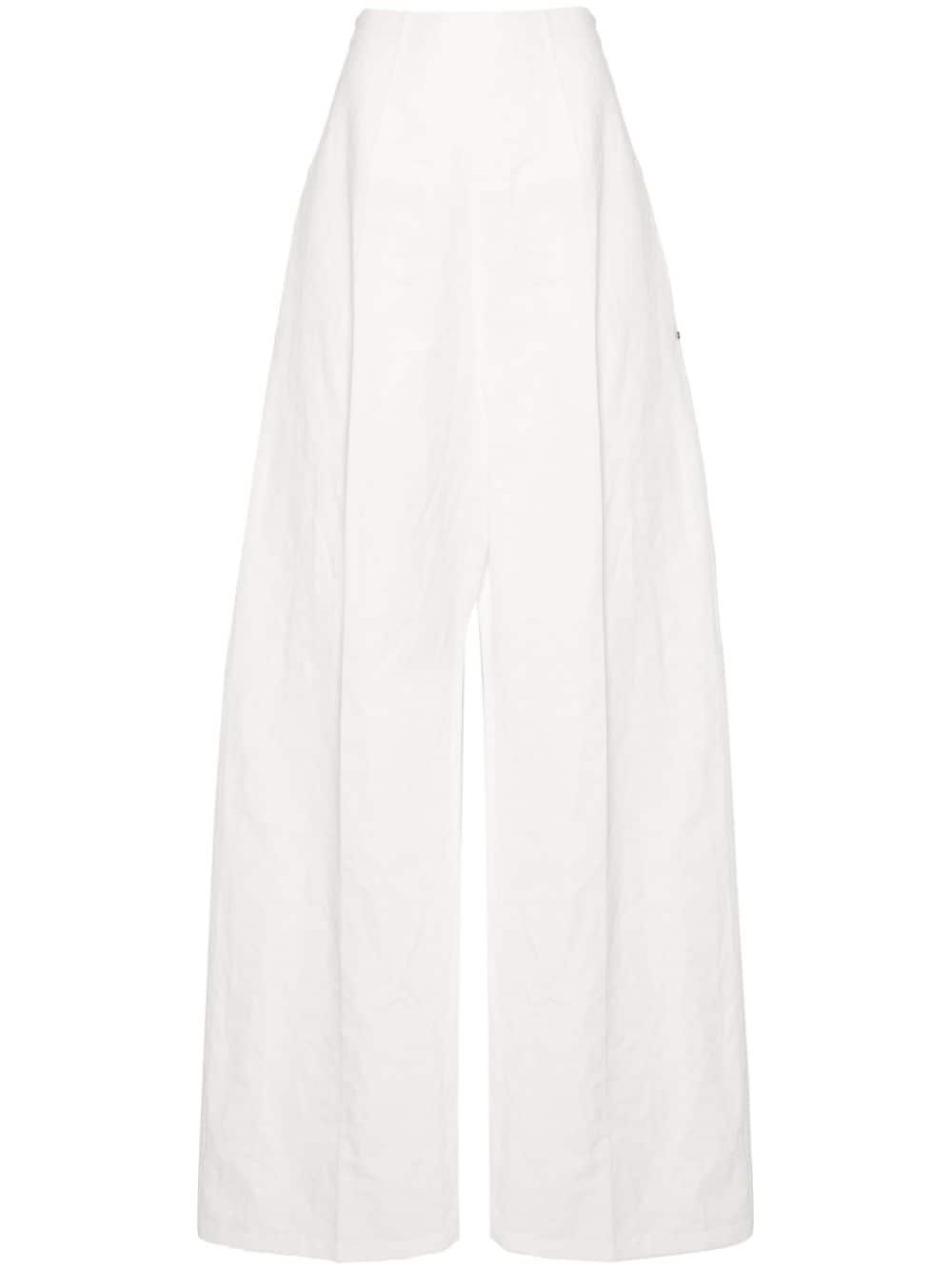 High Waist Straight Leg Trousers