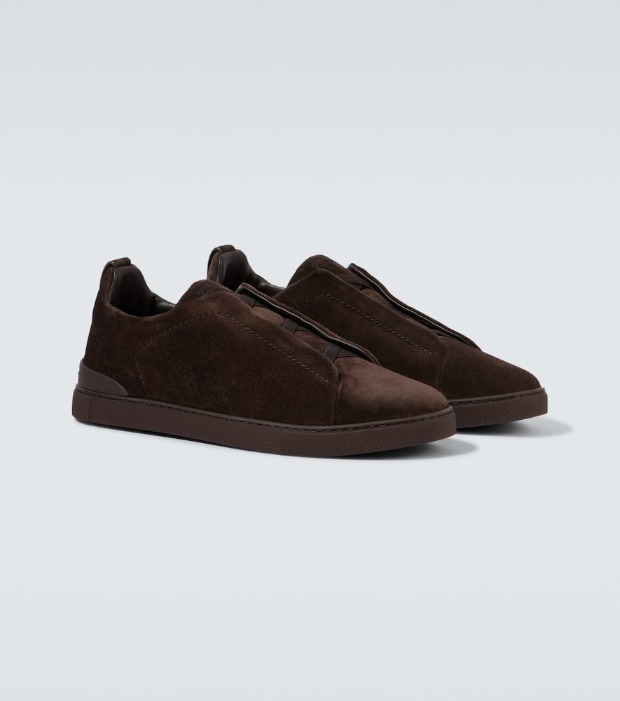 Sneakers Triple Stitch aus Veloursleder