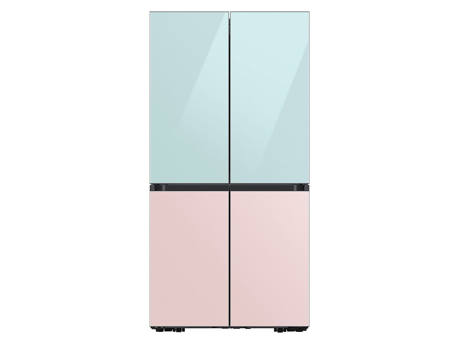 Bespoke 4-Door Flex™ Refrigerator Panel in Morning in Blue Glass - Top Panel(RA-F18DUUCM/AA)